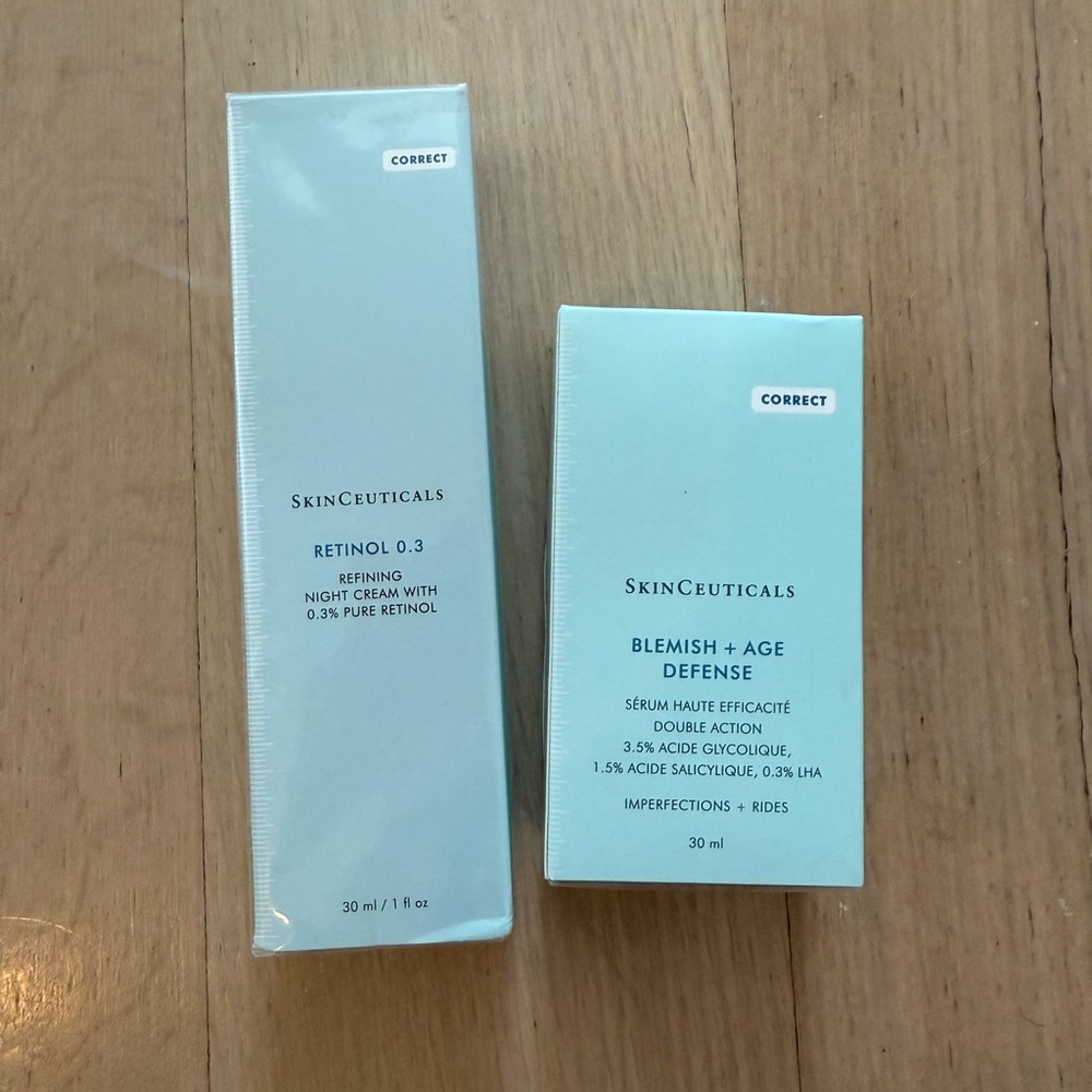 SkinCeuticals Retinol 0.3 and Blemish + Age Defense Set - Light Blue